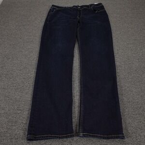 Armani Exchange Jeans Mens 40x34 Blue Dark Wash Regular Straight Denim Pants